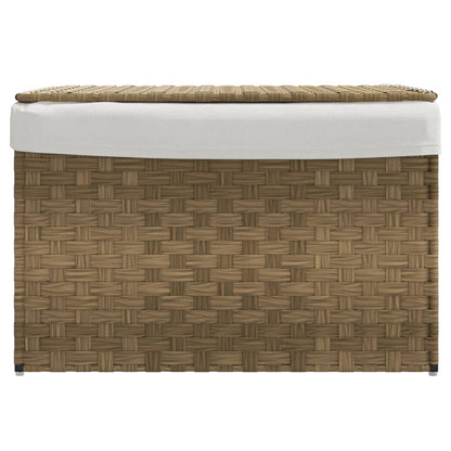 Cesto Portabiancheria Con Coperchio 55,5X35X34 Cm Polyrattan