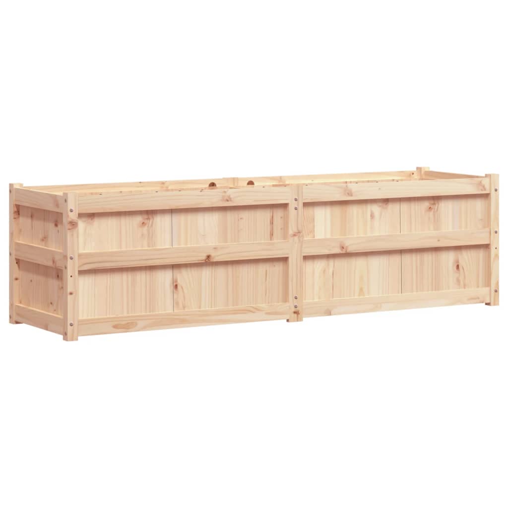 Fioriera Da Giardino 180X50X50 Cm In Legno Massello Di Pino