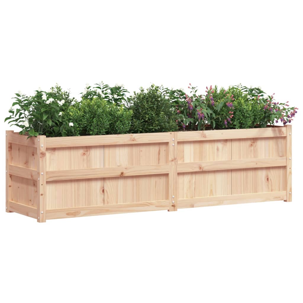 Fioriera Da Giardino 180X50X50 Cm In Legno Massello Di Pino