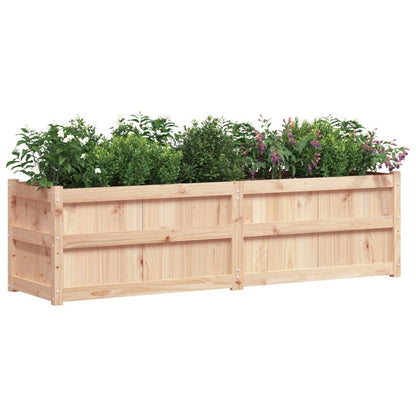Fioriera Da Giardino 180X50X50 Cm In Legno Massello Di Pino