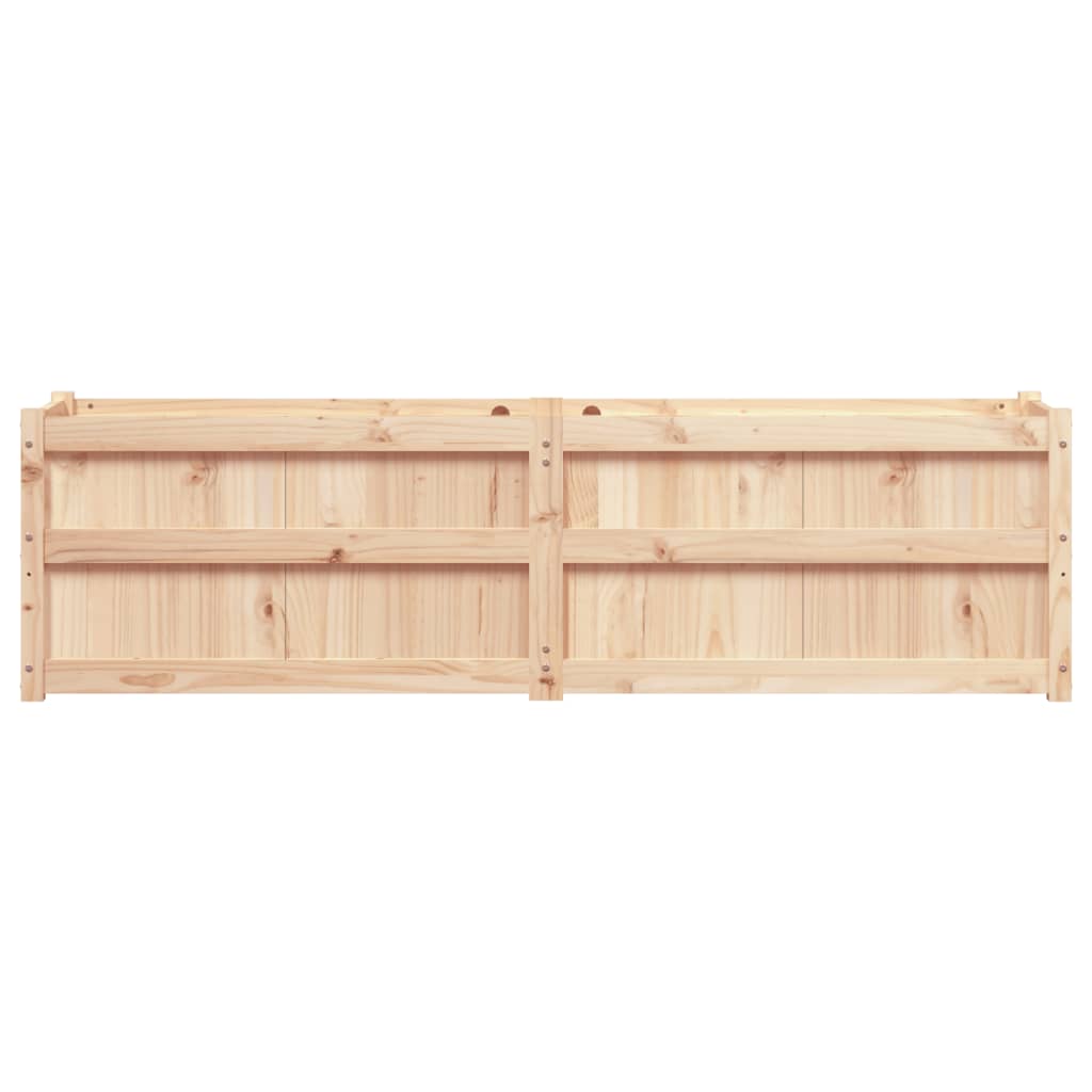 Fioriera Da Giardino 180X50X50 Cm In Legno Massello Di Pino