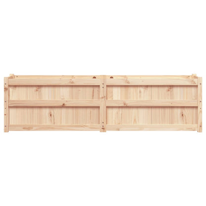 Fioriera Da Giardino 180X50X50 Cm In Legno Massello Di Pino