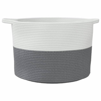 Cesto Per Biancheria E Bianco Ø In Cotone