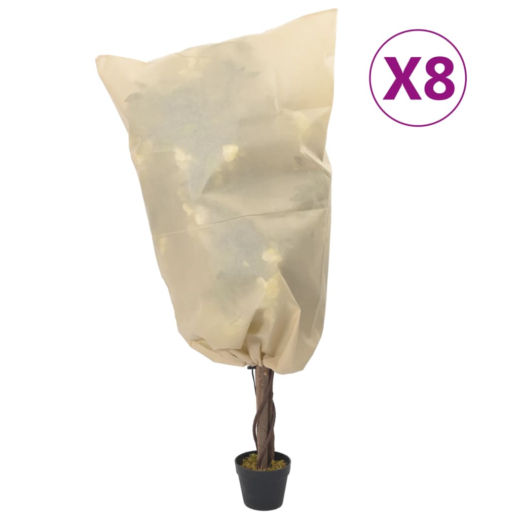 Coperture Con Coulisse Per Piante 4Pz 70 G/M² 0,8X1 M