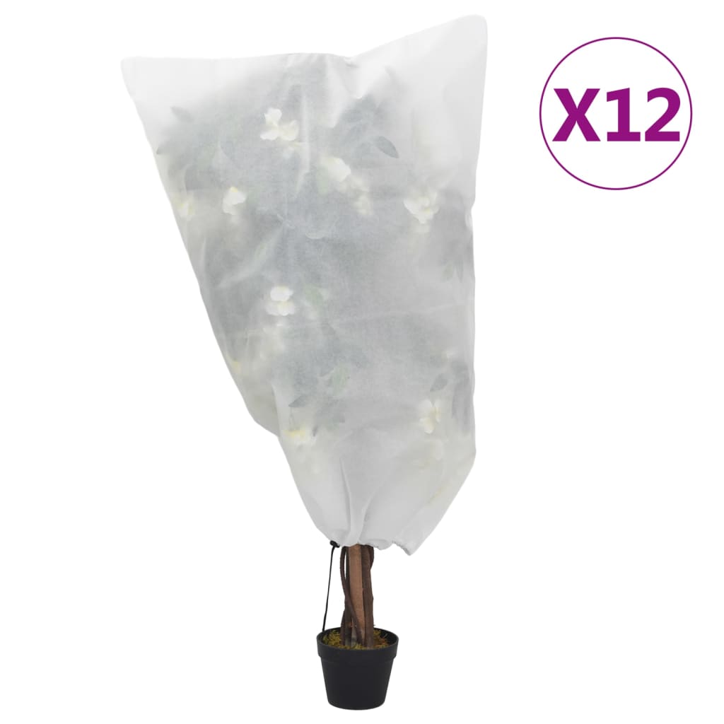 Coperture Con Coulisse Per Piante 4Pz 70 G/M² 0,8X1 M
