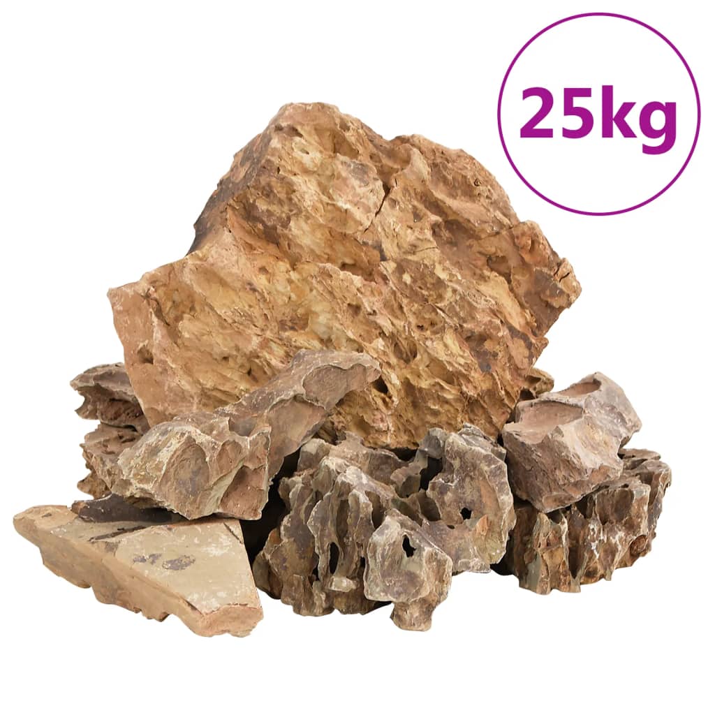 Pietre Del Drago 25 Kg Marroni 5-30 Cm