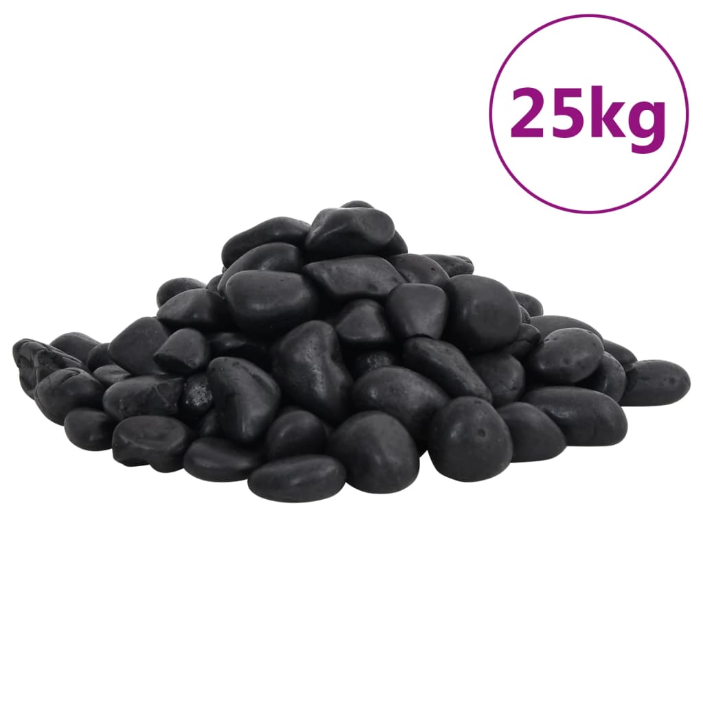 Ciottoli Levigati 10 Kg Neri 2-5 Cm