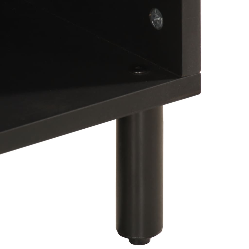 Mobile Porta Tv 80X31X46 Cm In Legno Massello Di Mango