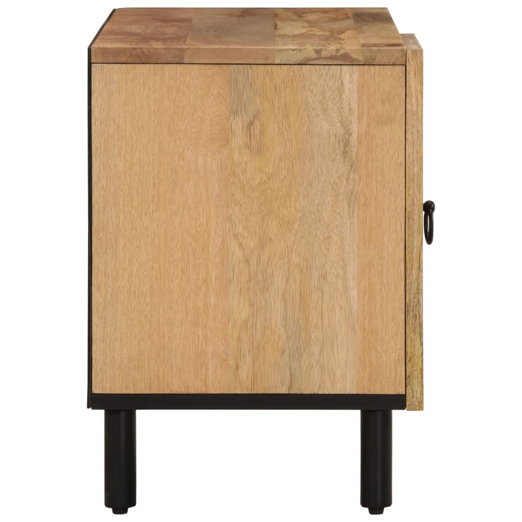 Mobile Porta Tv 80X31X46 Cm In Legno Massello Di Mango