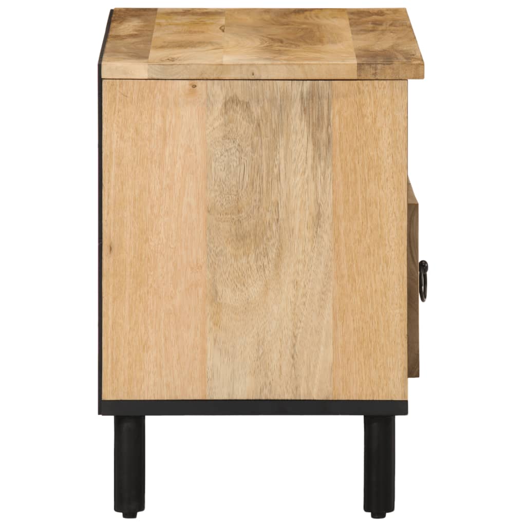 Mobile Porta Tv 80X33X46 Cm In Legno Massello Di Mango