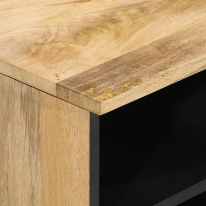 Mobile Porta Tv 80X33X46 Cm In Legno Massello Di Mango