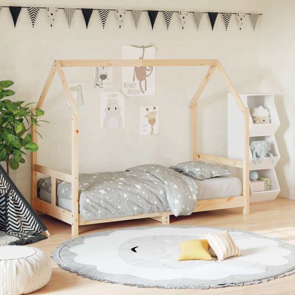Giroletto Per Bambini 90X190Cm In Legno Massello Di Pino