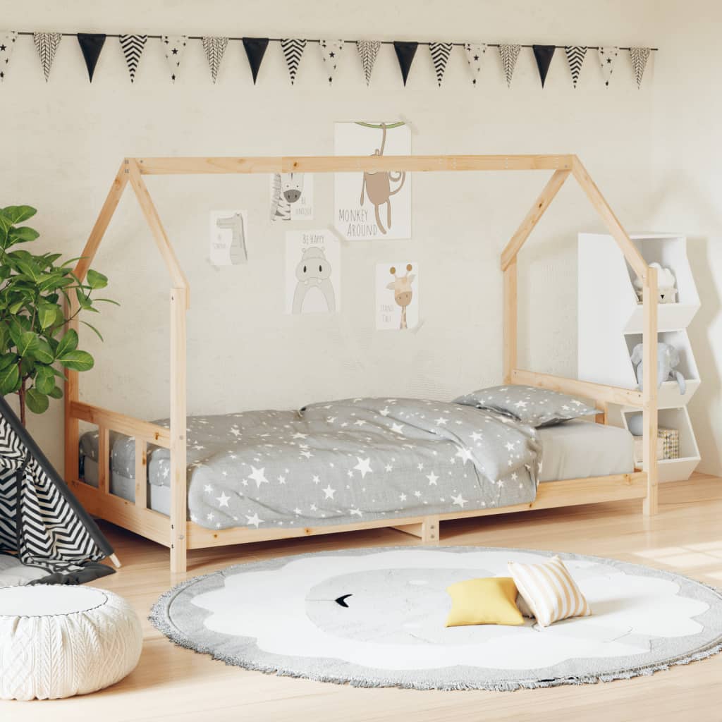 Giroletto Per Bambini 90X190Cm In Legno Massello Di Pino