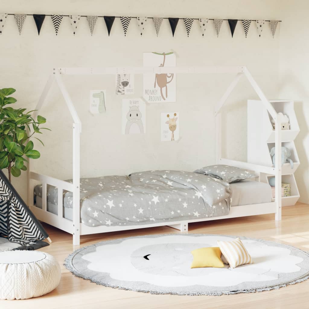 Giroletto Per Bambini 90X190Cm In Legno Massello Di Pino
