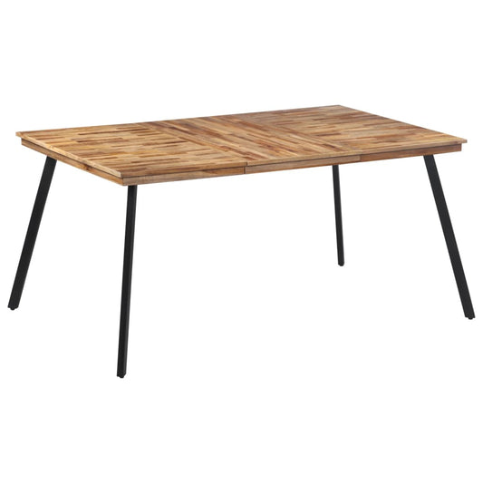 Tavolo Da Pranzo 169X98,5X76 Cm In Legno Massello Di Teak