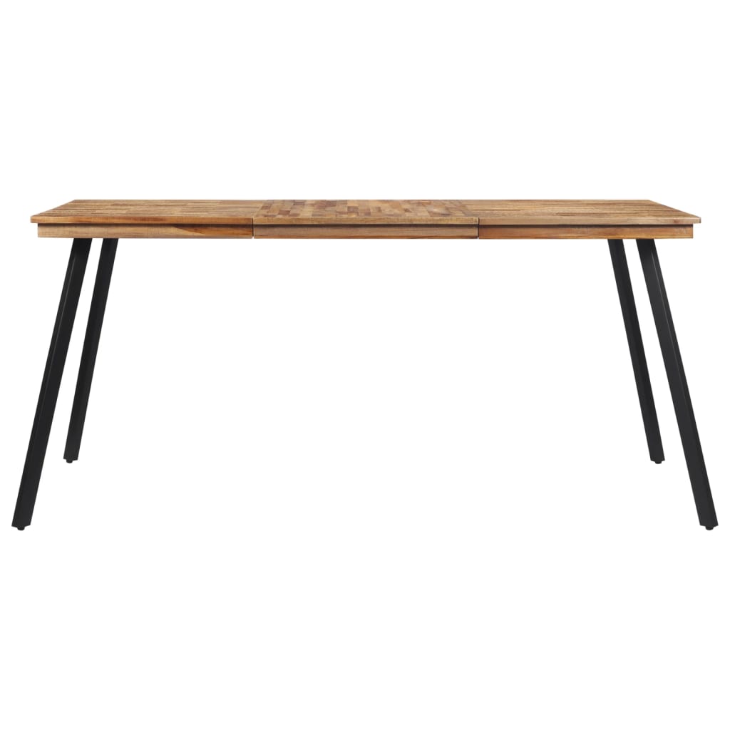 Tavolo Da Pranzo 169X98,5X76 Cm In Legno Massello Di Teak
