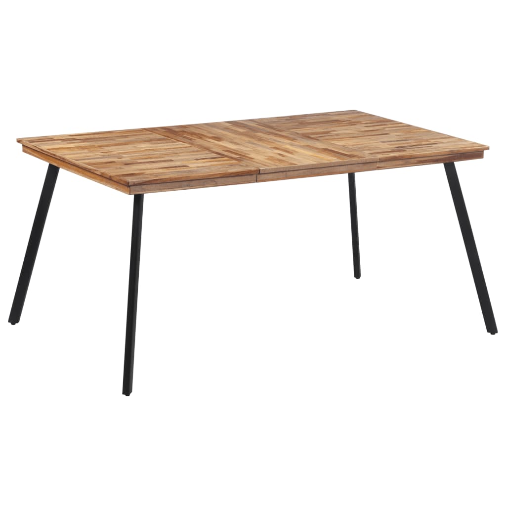 Tavolo Da Pranzo 169X98,5X76 Cm In Legno Massello Di Teak