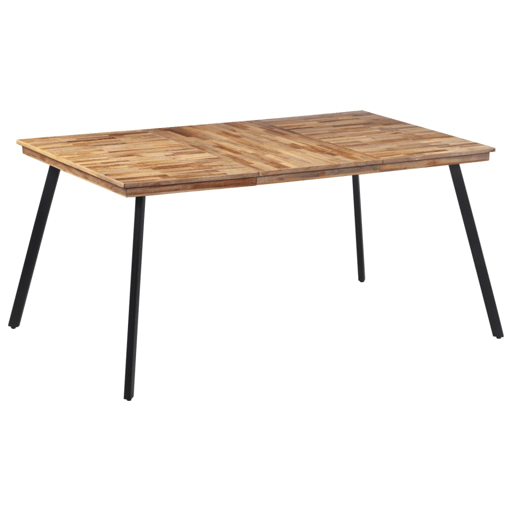 Tavolo Da Pranzo 169X98,5X76 Cm In Legno Massello Di Teak