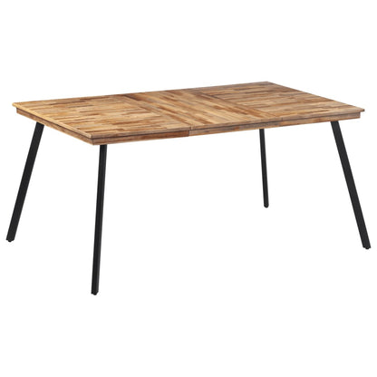 Tavolo Da Pranzo 169X98,5X76 Cm In Legno Massello Di Teak