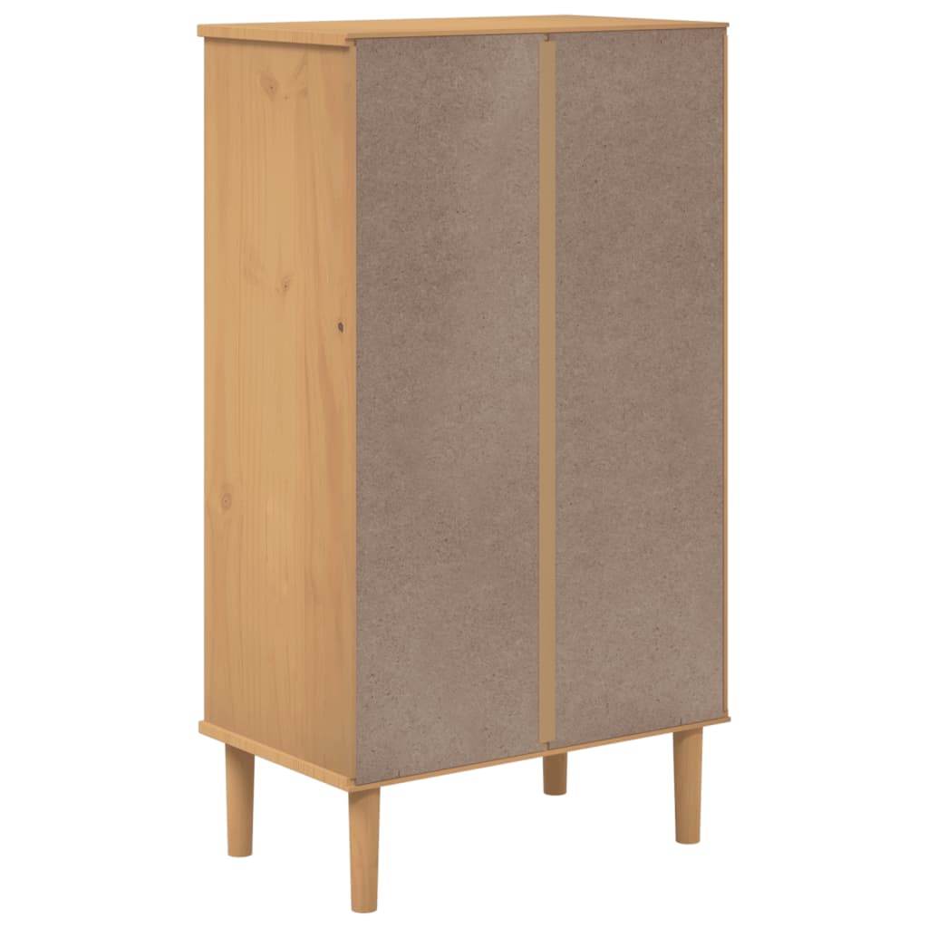 Scarpiera Senja Aspetto Rattan 59,5X35X107 Cm Massello