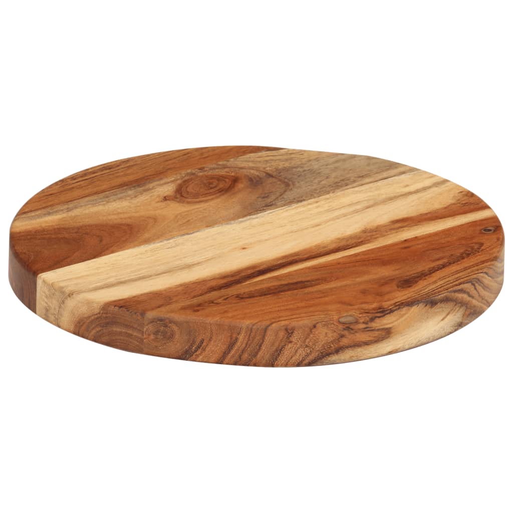 Tagliere Ø25X2,5 Cm In Legno Massello Di Acacia