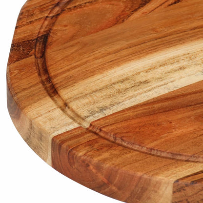 Tagliere Ø25X2,5 Cm In Legno Massello Di Acacia