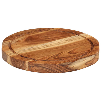 Tagliere Ø25X2,5 Cm In Legno Massello Di Acacia