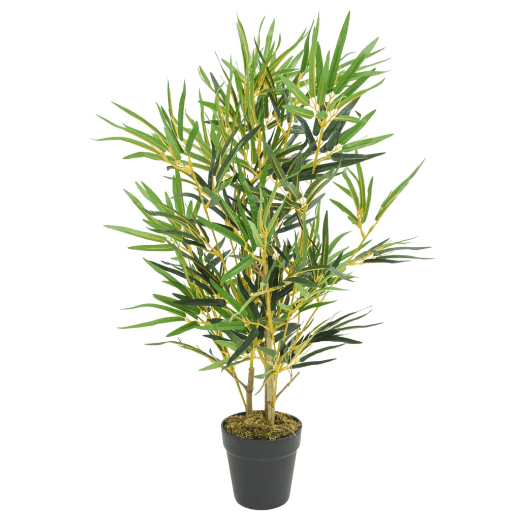 Albero Bambù Artificiale 552 Foglie 120 Cm Verde