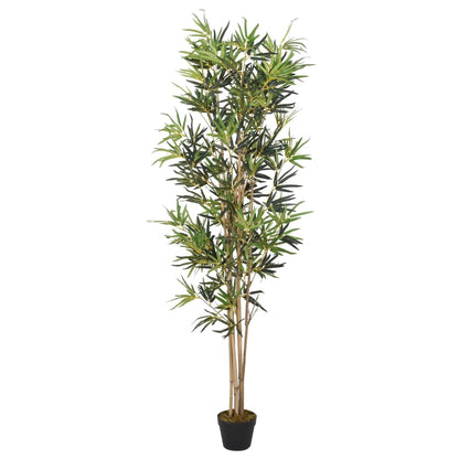 Albero Bambù Artificiale 552 Foglie 120 Cm Verde