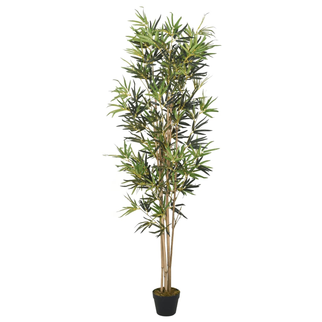 Albero Bambù Artificiale 552 Foglie 120 Cm Verde