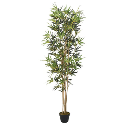 Albero Bambù Artificiale 552 Foglie 120 Cm Verde