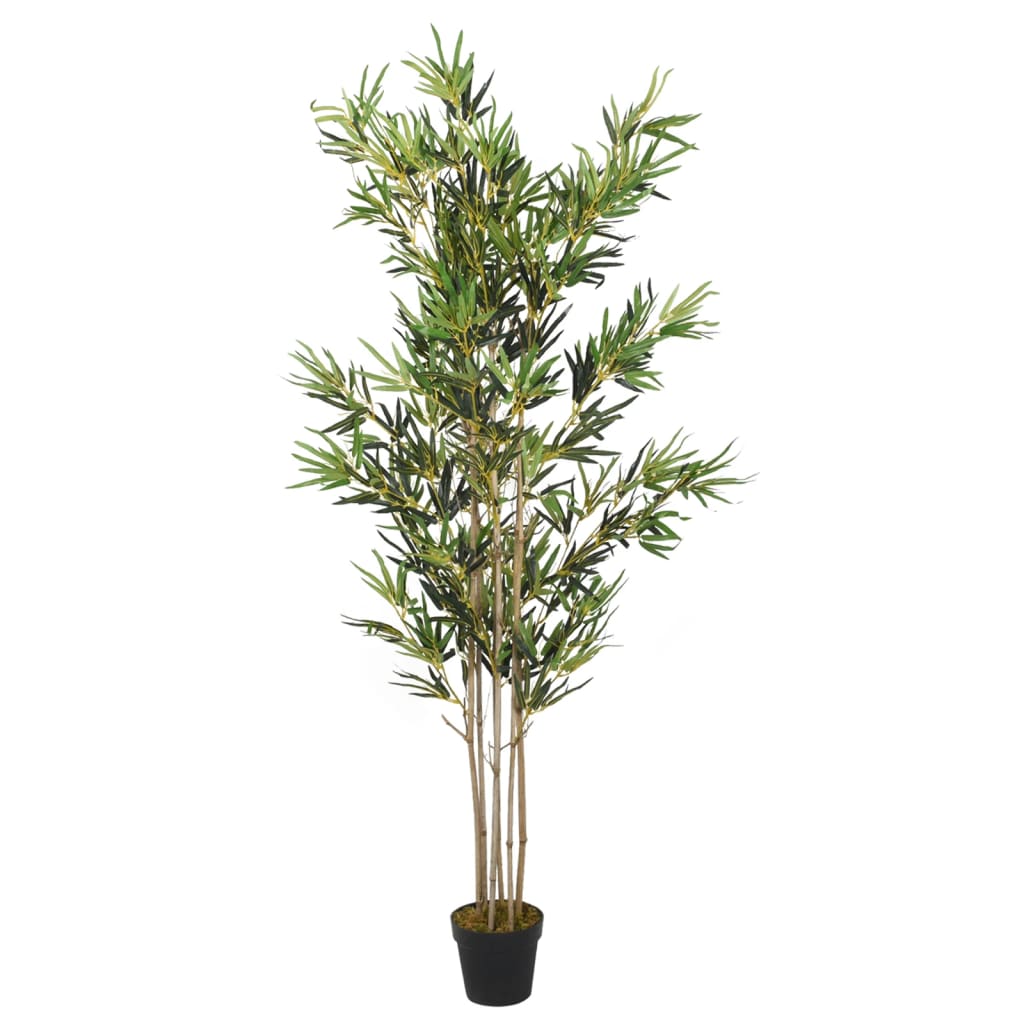 Albero Bambù Artificiale 552 Foglie 120 Cm Verde