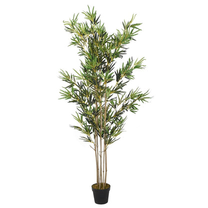 Albero Bambù Artificiale 552 Foglie 120 Cm Verde