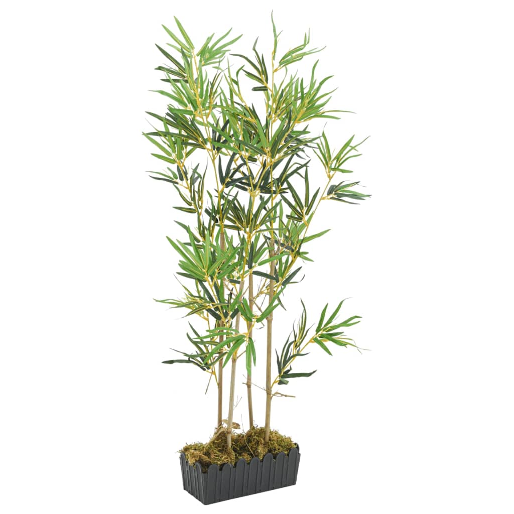 Albero Bambù Artificiale 552 Foglie 120 Cm Verde