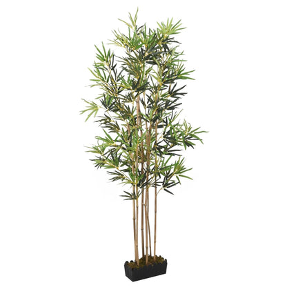 Albero Bambù Artificiale 552 Foglie 120 Cm Verde