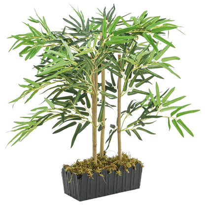 Albero Bambù Artificiale 368 Foglie 80 Cm Verde
