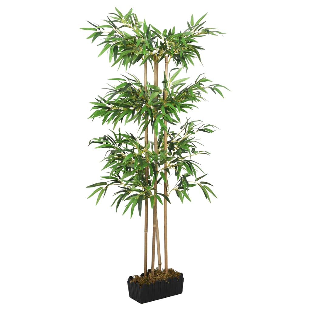 Albero Bambù Artificiale 1216 Foglie 180 Cm Verde