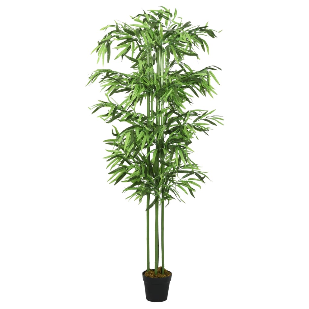 Albero Bambù Artificiale 384 Foglie 120 Cm Verde