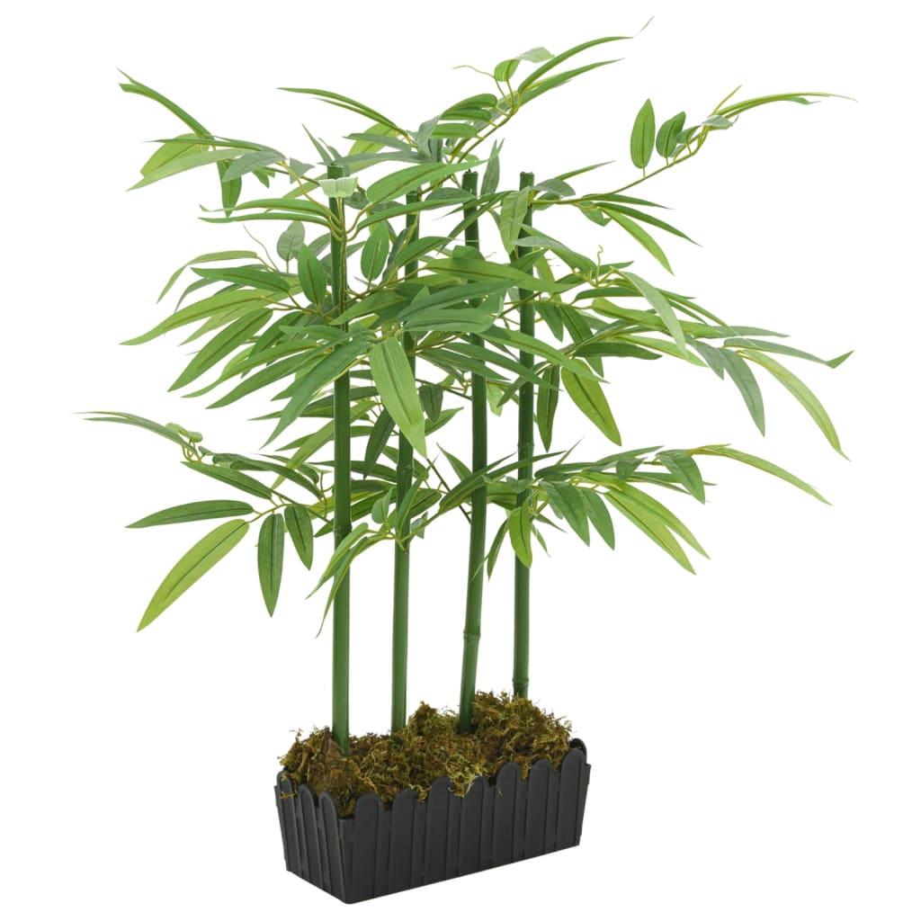 Albero Bambù Artificiale 384 Foglie 120 Cm Verde