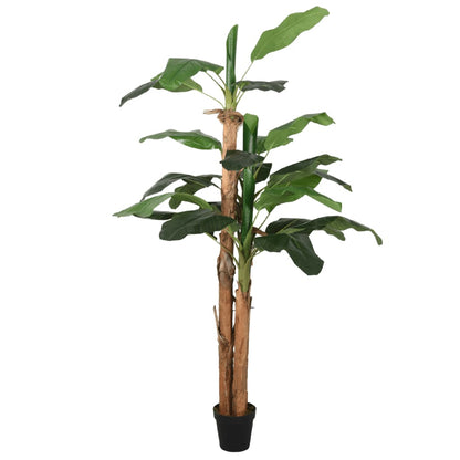 Albero Di Banano Artificiale 9 Foglie Verde
