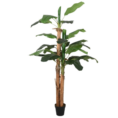 Albero Di Banano Artificiale 9 Foglie Verde