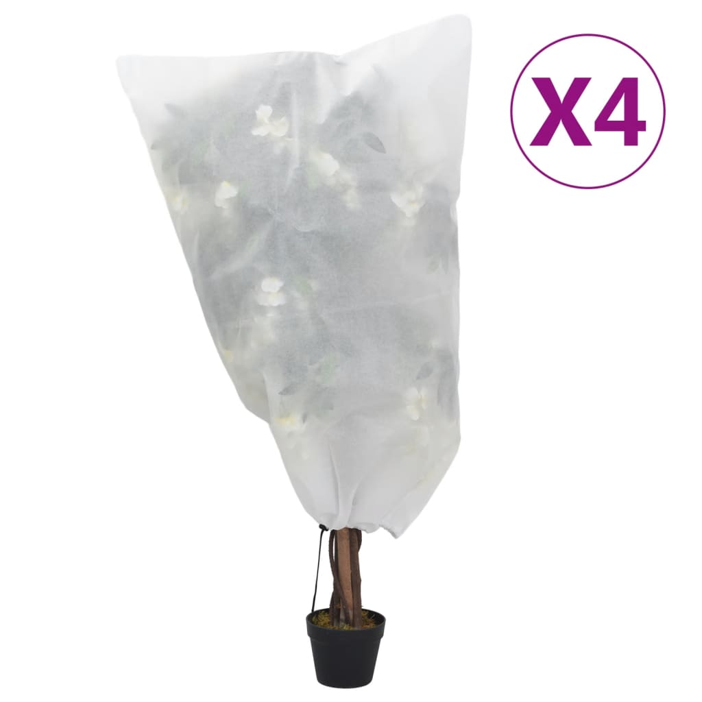Coperture Con Coulisse Per Piante 4Pz 70 G/M² 0,8X1 M