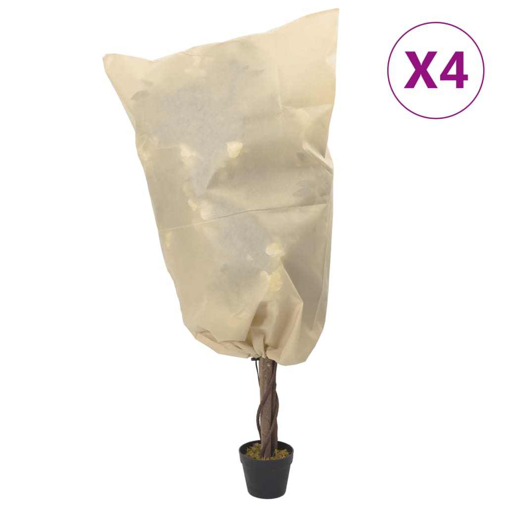 Coperture Con Coulisse Per Piante 4Pz 70 G/M² 0,8X1 M
