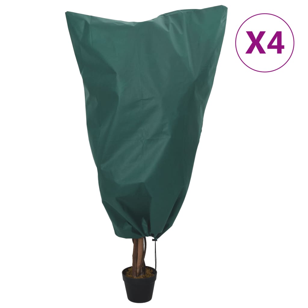 Coperture Con Coulisse Per Piante 4Pz 70 G/M² 0,8X1 M