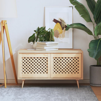 Ante Con Design A Reticolo 2 Pz 49,5X61,5 Cm In Legno Di Pino