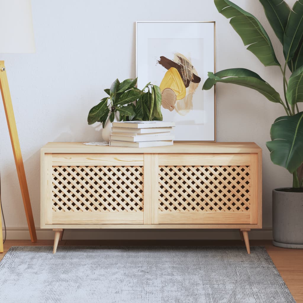 Ante Con Design A Reticolo 2 Pz 49,5X61,5 Cm In Legno Di Pino