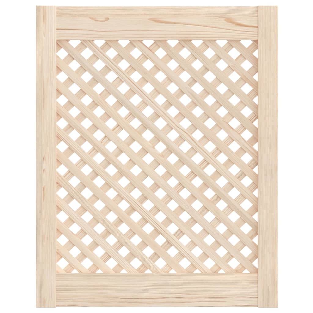 Ante Con Design A Reticolo 2 Pz 49,5X61,5 Cm In Legno Di Pino