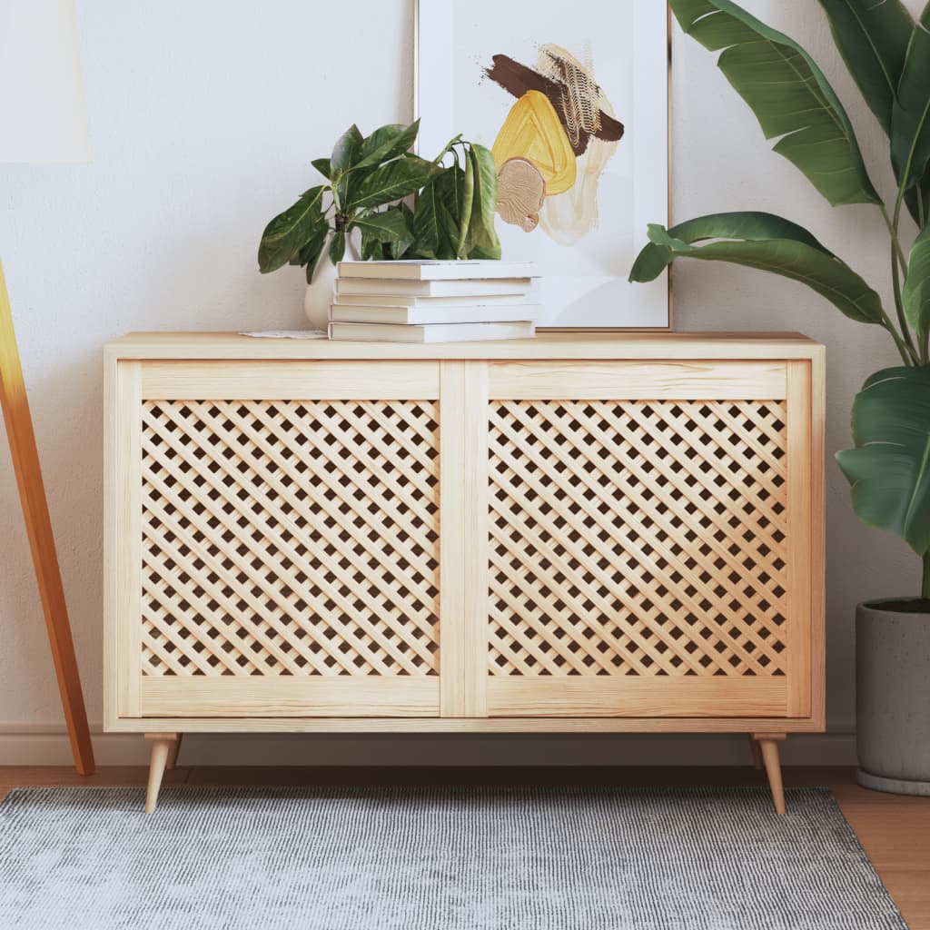 Ante Con Design A Reticolo 2 Pz 49,5X61,5 Cm In Legno Di Pino