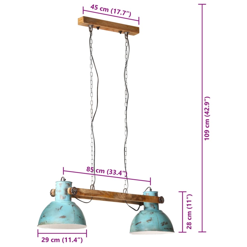 Lampada Pensile 25 W Anticato 85X28X109 Cm E27