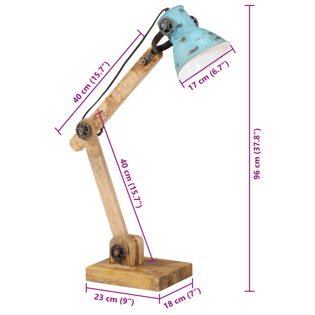 Lampada Da Scrivania 25 W Anticato 23X18X96 Cm E27
